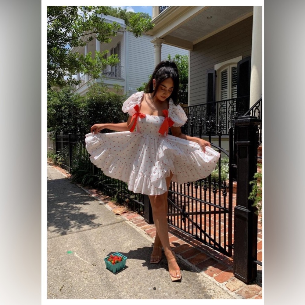 Selkie Buttercream Dress in La Fraise size XS